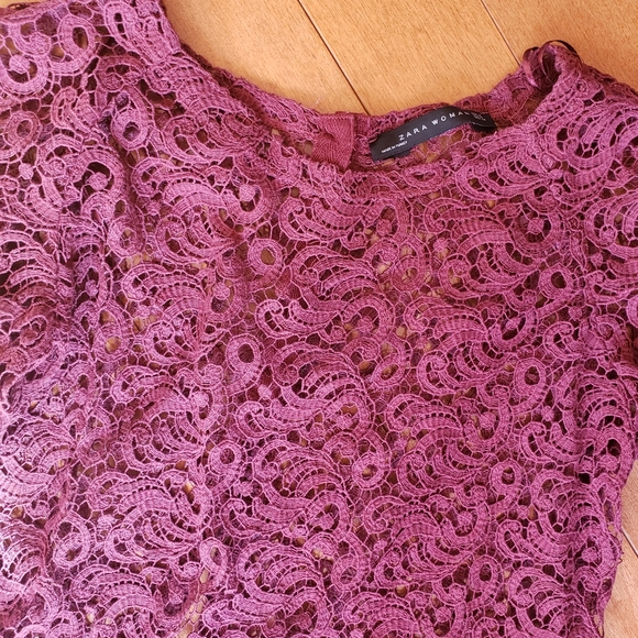 Zara Knit Crochet Top - Picture 3 of 4